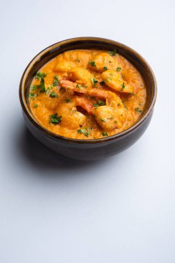 Kolambi Kalwan ya da Tikhle olarak da bilinen Goan Karidesleri ya da Karides Körisi ya da Zinga Masala