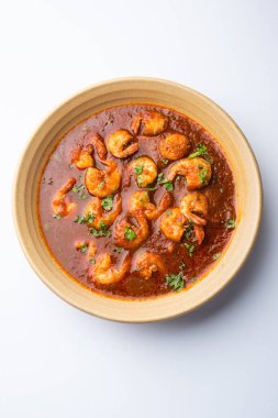 Kolambi Kalwan ya da Tikhle olarak da bilinen Goan Karidesleri ya da Karides Körisi ya da Zinga Masala