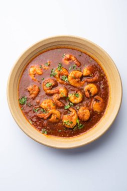 Kolambi Kalwan ya da Tikhle olarak da bilinen Goan Karidesleri ya da Karides Körisi ya da Zinga Masala