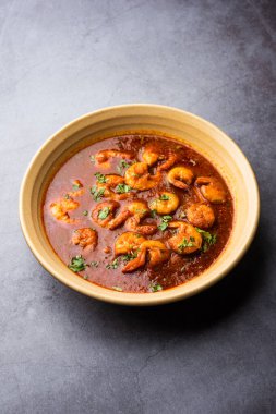 Kolambi Kalwan ya da Tikhle olarak da bilinen Goan Karidesleri ya da Karides Körisi ya da Zinga Masala