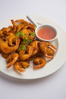 Karidesli börek veya karidesli bajji veya jheenga pakoda veya kolambi veya zinga pakora, Hint atıştırmalığı