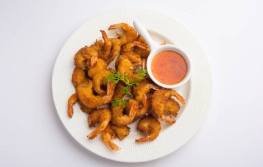 Karidesli börek veya karidesli bajji veya jheenga pakoda veya kolambi veya zinga pakora, Hint atıştırmalığı