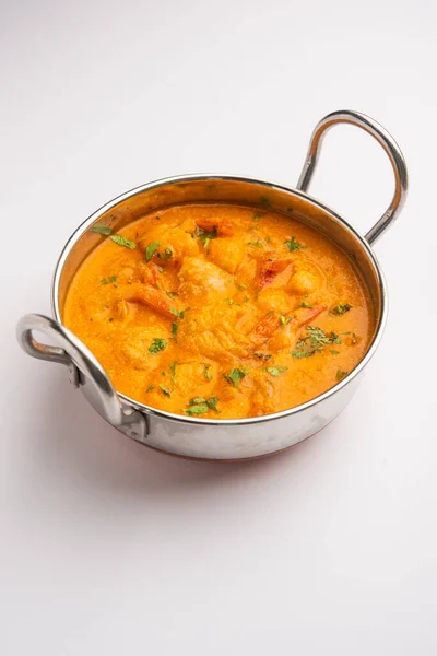 Goan Garnelen Oder Shrimp Curry Oder Zinga Masala Auch Als — Stockfoto