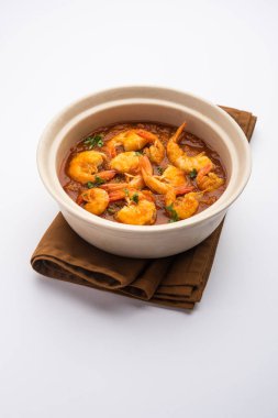 Kolambi Kalwan ya da Tikhle olarak da bilinen Goan Karidesleri ya da Karides Körisi ya da Zinga Masala