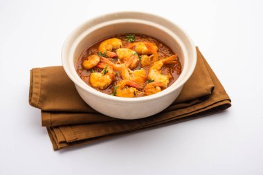 Kolambi Kalwan ya da Tikhle olarak da bilinen Goan Karidesleri ya da Karides Körisi ya da Zinga Masala