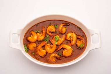 Kolambi Kalwan ya da Tikhle olarak da bilinen Goan Karidesleri ya da Karides Körisi ya da Zinga Masala