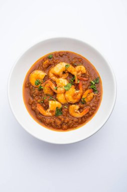 Kolambi Kalwan ya da Tikhle olarak da bilinen Goan Karidesleri ya da Karides Körisi ya da Zinga Masala