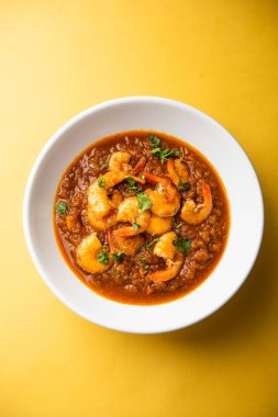 Kolambi Kalwan ya da Tikhle olarak da bilinen Goan Karidesleri ya da Karides Körisi ya da Zinga Masala