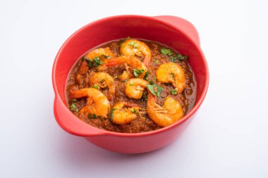 Kolambi Kalwan ya da Tikhle olarak da bilinen Goan Karidesleri ya da Karides Körisi ya da Zinga Masala