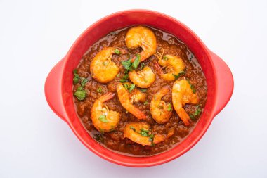 Kolambi Kalwan ya da Tikhle olarak da bilinen Goan Karidesleri ya da Karides Körisi ya da Zinga Masala