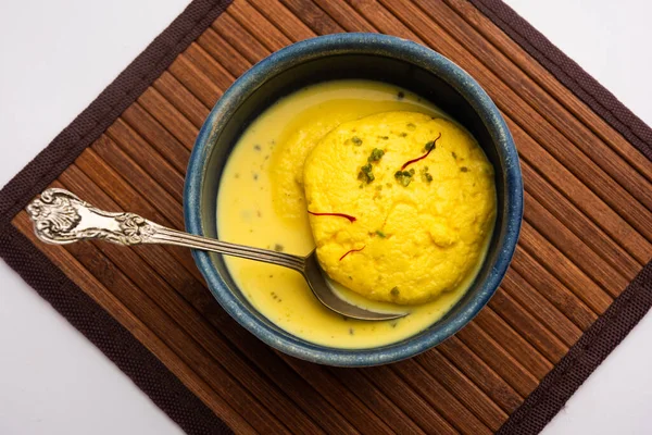 Ras Malai Royal Rossomalai Est Dessert Bengale Inde Est Gâteau — Photo