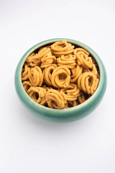 Murukku Más Néven Chakli Dél Indiai Hagyományos Vegetáriánus Snack — Stock Fotó