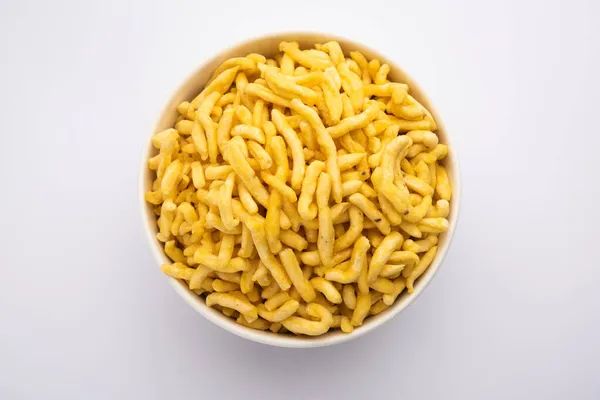 Pepper Sev Mota Shev Südindische Snacks Bestehend Aus Kleinen Nudelstücken — Stockfoto