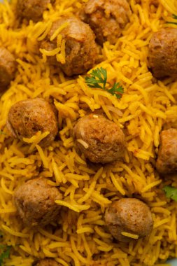 Soya Chunk Pulav veya soya vadi pilavı