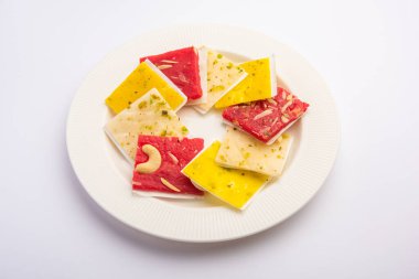 Mahim Halwa veya Bombay buz halkası Hint tatlısı tarifi.