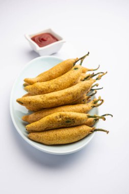 Son derece lezzetli ve ağız sulandırıcı Pakora ya da Mirchi Pakoda, Pakistanlı ve Hint Halkı.