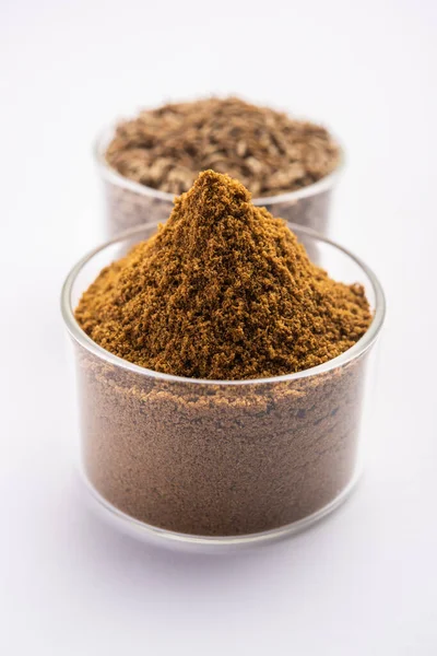 Cumin Seeds Dust Jeera Powder Indian Spices — Stock Photo, Image