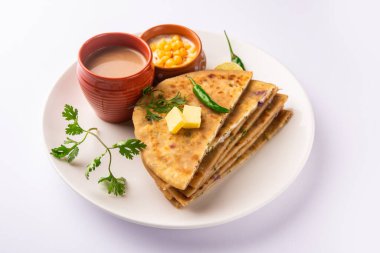 Paneer paratha tam buğday unundan yapılmış ve lezzetli, baharatlı, rendelenmiş paneer ile doldurulmuş popüler bir Kuzey Hint ekmeğidir.