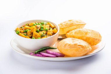 Puri için Poori Masala körisi veya Aloo Sabzi