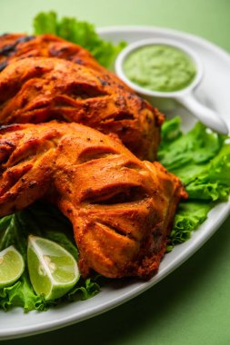 Tandır tavuğu, yoğurt ve baharatla terbiye edilmiş, soğan ve yeşil turşuyla servis edilen bir tavuktur.