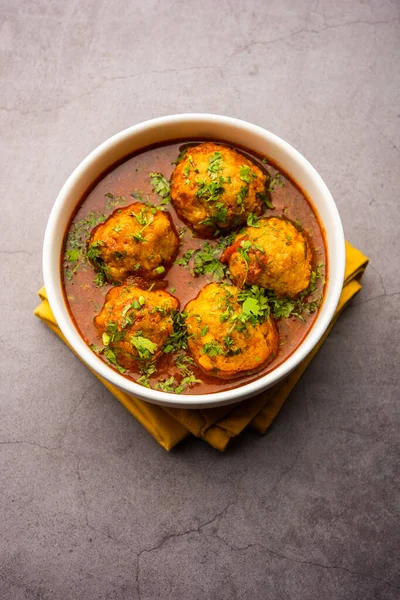 Veg Kofta Curry Exotic Indian Gravy Dish Made Mix Vegetable — Stock Photo, Image