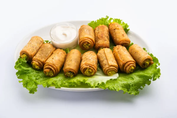 Potato Roll Samosa Mashed Aloo — Stock Photo, Image