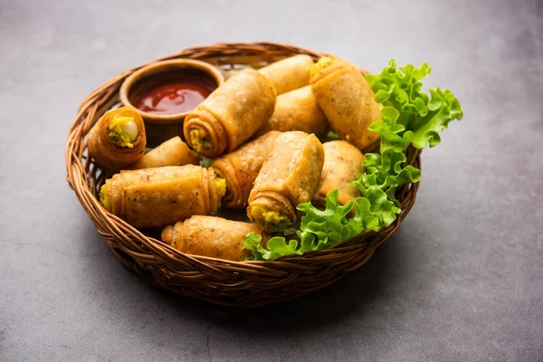 Potato Roll Samosa Mashed Aloo — Stock Photo, Image