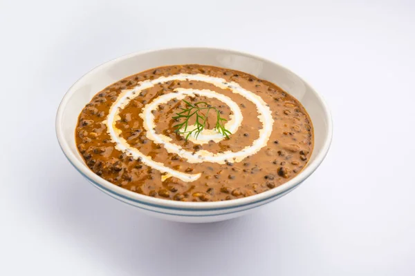 Dal Makhani Dal Makhni Een Noord Indisch Recept Geserveerd Kom — Stockfoto