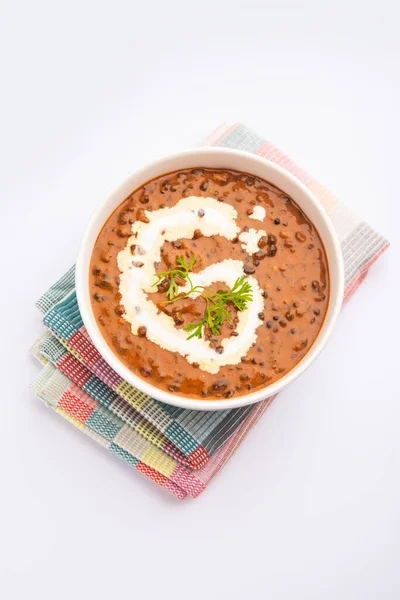 Dal Makhani Nebo Dal Makhni Severoindický Recept Podávaný Misce Selektivní — Stock fotografie