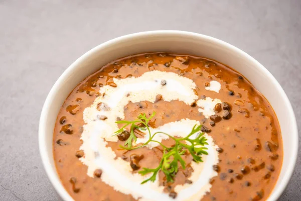 Dal Makhani Dal Makhni Een Noord Indisch Recept Geserveerd Kom — Stockfoto