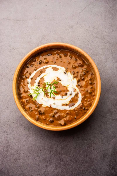 Dal Makhani Dal Makhni Een Noord Indisch Recept Geserveerd Kom — Stockfoto