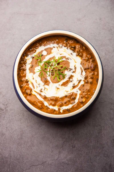 Dal Makhani Dal Makhni Een Noord Indisch Recept Geserveerd Kom — Stockfoto