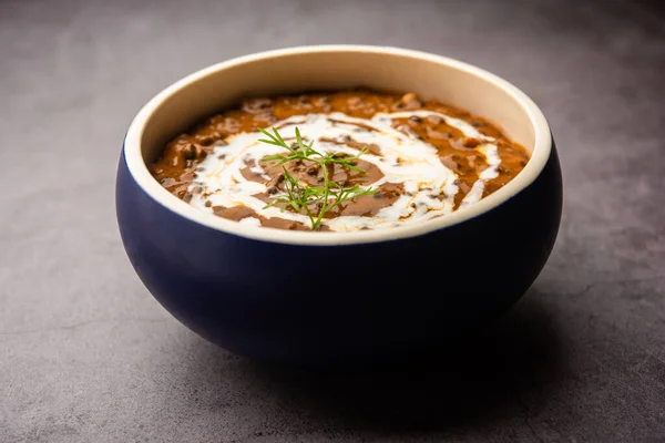 Dal Makhani Dal Makhni Uma Receita Norte Índia Servida Tigela — Fotografia de Stock