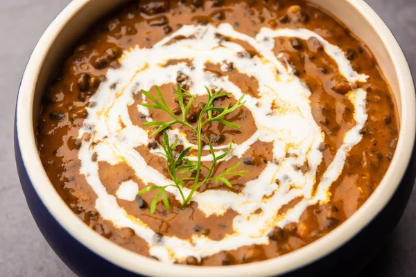 Dal Makhani Lub Dal Makhni Jest Północno Indyjski Przepis Serwowane — Zdjęcie stockowe