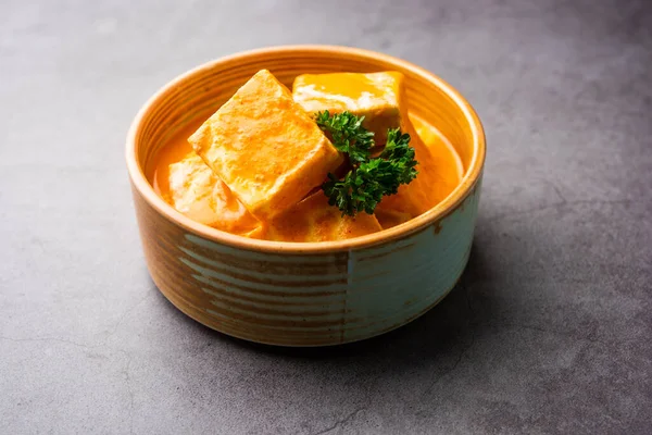 Paneer Butter Masala Cheese Cottage Curry Een Rijke Romige Curry — Stockfoto