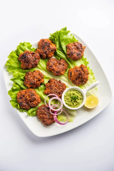 Tunde Kabab Γνωστό Και Buffalo Chicken Meat Galouti Kebab Είναι — Φωτογραφία Αρχείου