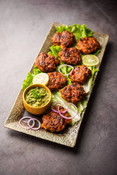 Tunde Kabab También Conocido Como Buffalo Pollo Kebab Galouti Carne —  Fotos de Stock