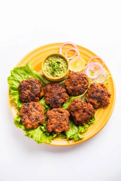 Tunde Kabab Ook Bekend Als Buffalo Kip Vlees Galouti Kebab — Stockfoto