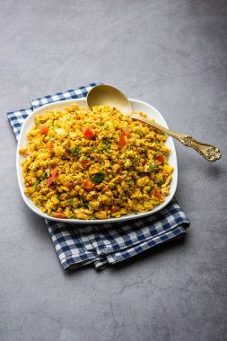 Yumurta bhurji ya da Masala Anda Bhurji, Hindistan 'da popüler bir sokak yemeği, kahvaltı, öğle yemeği ya da akşam yemeği tarifi olan çırpılmış yumurta türüdür.