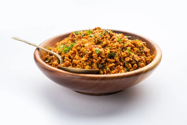 Huevo Bhurji También Conocido Como Masala Anda Bhurji Plato Huevos — Foto de Stock