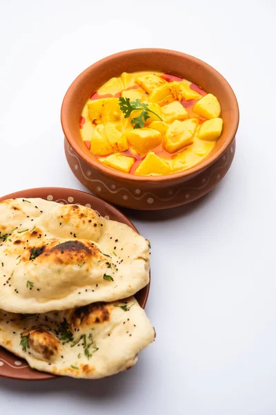 Dahi Wale Aloo Aaloo Yoğurt Hint Klasiği Körili Patates Püresi — Stok fotoğraf