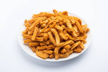 Tuzlu Soya Sticks Hint yemeği. El yapımı.