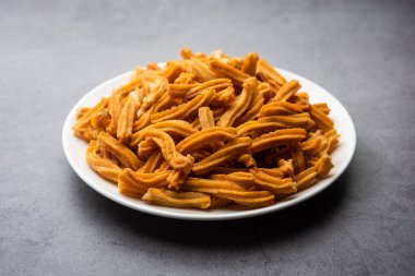 Tuzlu Soya Sticks Hint yemeği. El yapımı.