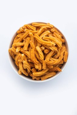 Tuzlu Soya Sticks Hint yemeği. El yapımı.