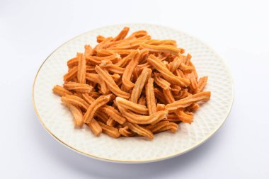 Tuzlu Soya Sticks Hint yemeği. El yapımı.