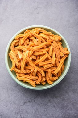 Tuzlu Soya Sticks Hint yemeği. El yapımı.