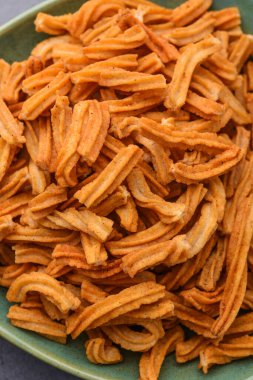 Tuzlu Soya Sticks Hint yemeği. El yapımı.