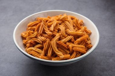 Tuzlu Soya Sticks Hint yemeği. El yapımı.