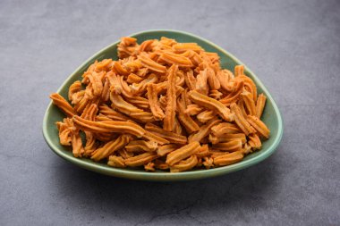 Tuzlu Soya Sticks Hint yemeği. El yapımı.