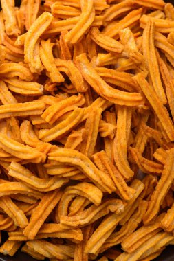 Tuzlu Soya Sticks Hint yemeği. El yapımı.